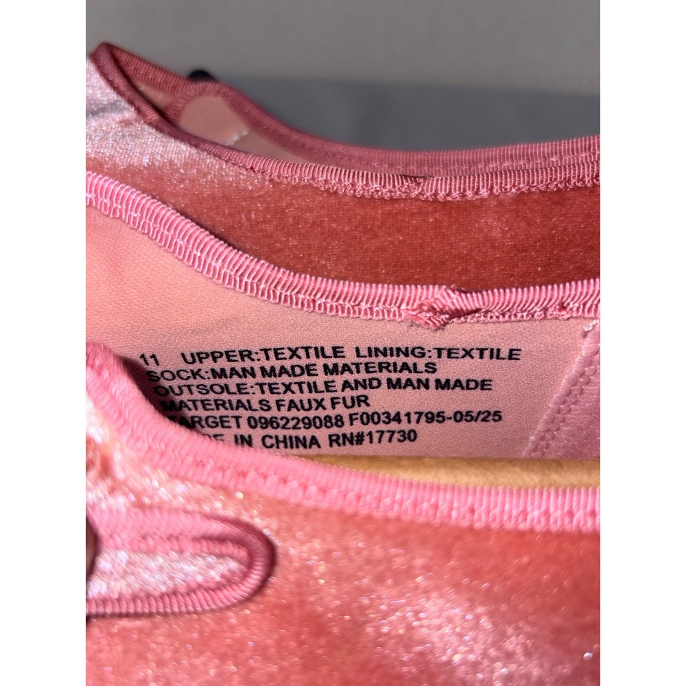 Universal Thread Pink Velvet Mary Jane Flats Memory Foam Halston Size 11 NEW - Picture 7 of 11